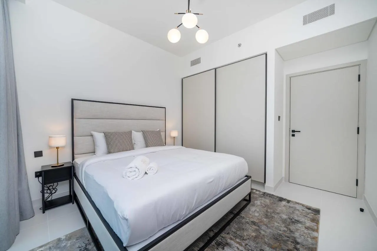 شقة Marina Vista 1 Bed With Private Beach And Gorgeous Skyline دبي الإمارات العربية المتحدة